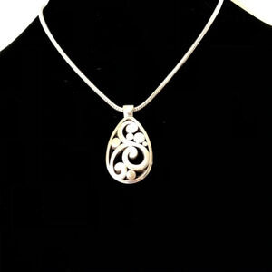 Brighton scroll necklace. Retired Silver Plated Scrollings